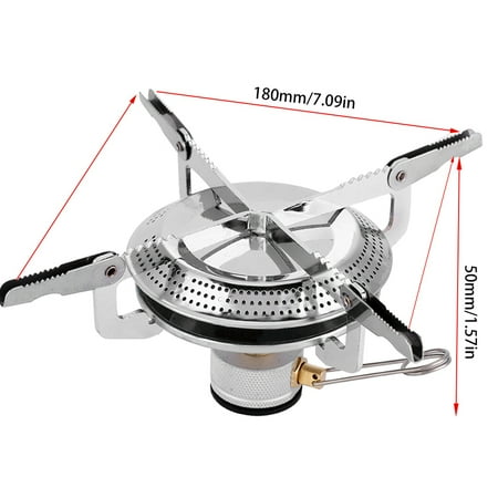 Migavenn Pliant 8-plaque Camping en plein air Cuisini/ère Vent /Écran BBQ Stove Pare-Brise Avec Sac de Rangement pour Po/êle Solo Cuisini/ères /à Gaz de Randonn/ée